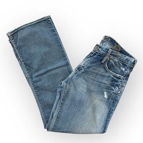 Men’s BKE Carter Straight Leg Distressed Jeans Size 33 R - Picture 2 of 6